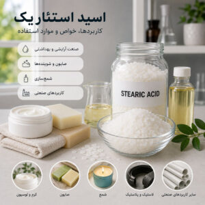 اسید استئاریک و کاربرد آن در شمع‌سازی، لاستیک و صنایع مختلف