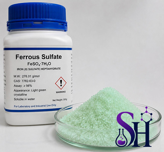 خرید سولفات آهن (Ferrous Sulfate) | قیمت و مشخصات FeSO₄