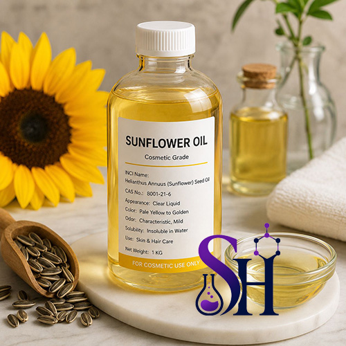 روغن آفتابگردان Sunflower Oil مواد اولیه آرایشی بهداشتی کرم سازی و مراقبت از پوست و مو