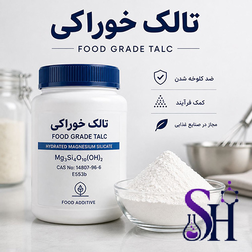تالک خوراکی Food Grade Talc E553b سیلیکات منیزیم مواد اولیه صنایع غذایی