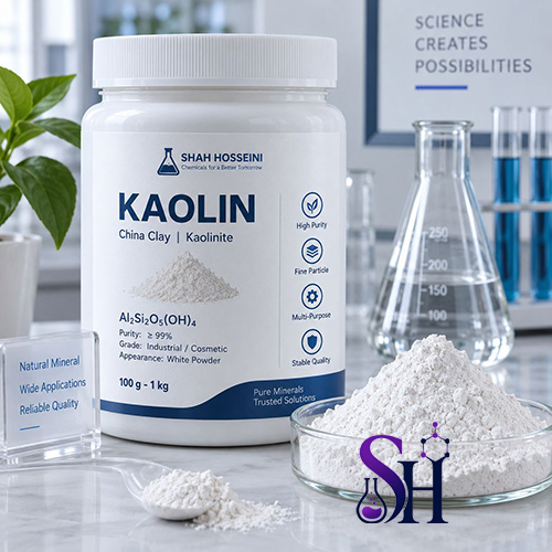  کائولن Kaolin خاک چینی پودر کائولینیت صنعتی آرایشی دارویی سرامیک رنگ و پلیمر