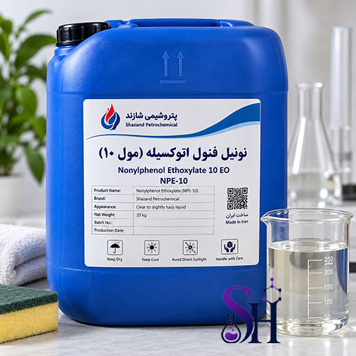 مول ۱۰ شازند نونیل فنول اتوکسیله NPE-10 صابون مول ۱۰ مواد اولیه شوینده شاه حسینی شاپ