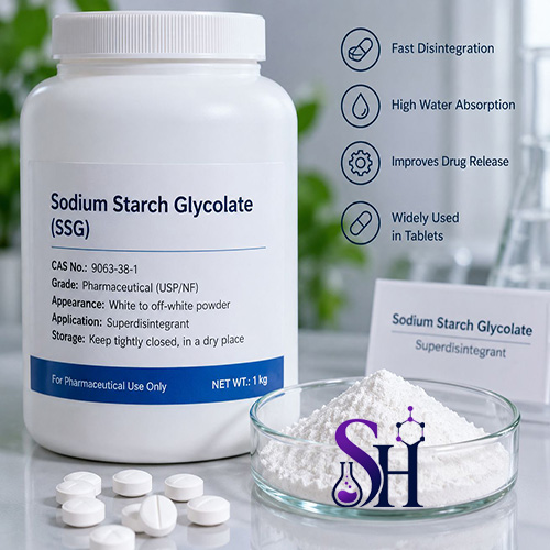 خرید سدیم استارچ گلیکولات Sodium Starch Glycolate گرید دارویی پودر سفید