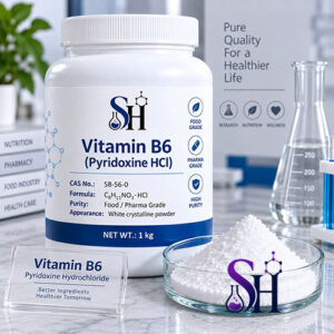 ویتامین B6 پیریدوکسین هیدروکلراید Vitamin B6 Pyridoxine HCl گرید خوراکی